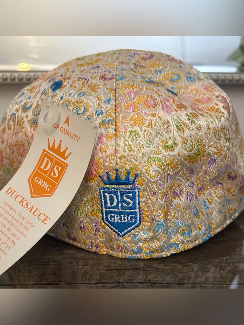 Y2K Ducksauce GRBG  Pinsky Print Cap Hat  NWT